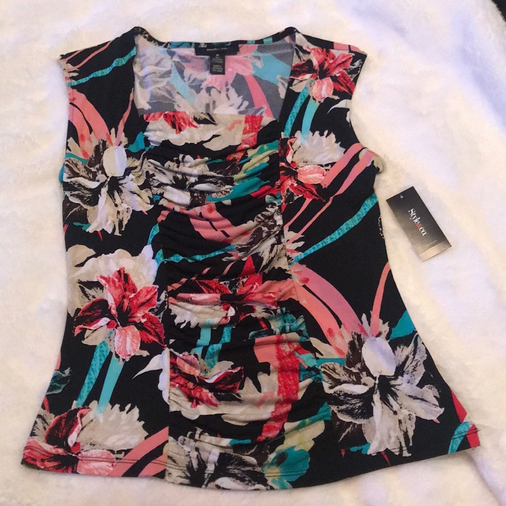NWT Floral Style & Co shirt